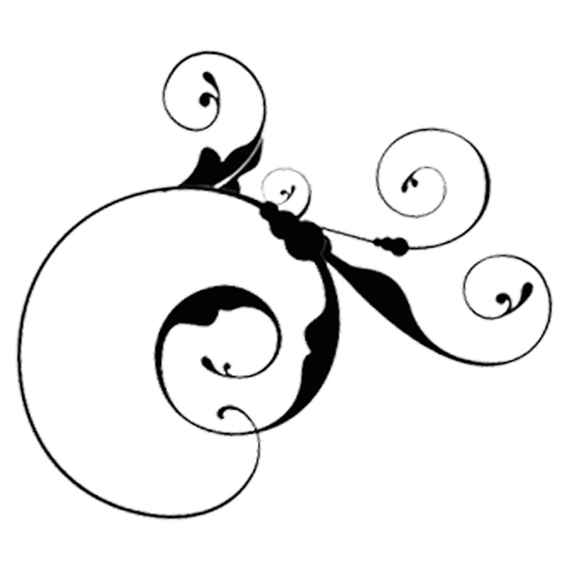 #2257 - Round Flourish Sm. - Flourish